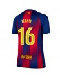 Billige Barcelona Fermin Lopez #16 Hjemmedrakt Dame 2025-26 Kortermet